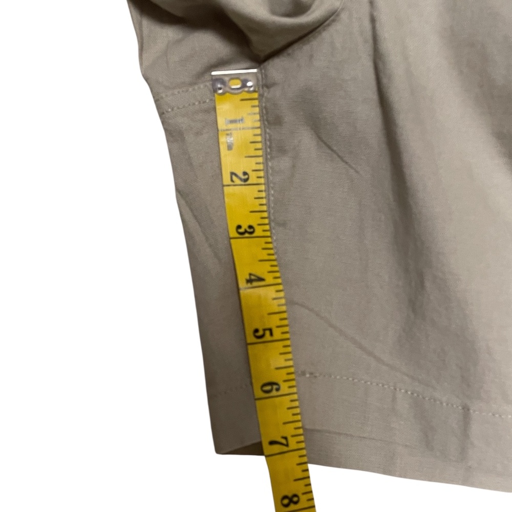 Men's Chaps 7" Khaki Pull On Shorts Adjustable Elastic Waist Size Medium NWT - Picture 4 of 10
